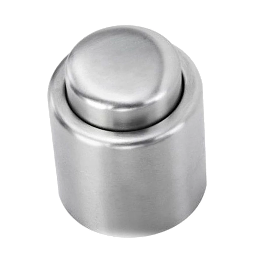 Stainless Steel Vacuum Sealed Wine Bottle Stopper Pour Preserver Cap Plug #2