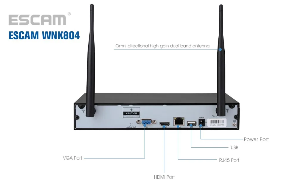 8ch HD Wi Fi IP камера DVR видео регистраторы безопасность NVR комплект видеонаблюдения беспроводной безопасности системы ESCAM WNK804