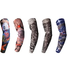 Летний охлаждающий нарукавник, тату, модный, лучшее 20 видов стилей, высокое качество, смешанный нейлон, эластичный, Временный, для мужчин, женщин, рукава, рука, хит