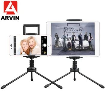 

Adjustable Foldable 2 In 1 Tripod Rotation PC Tablet Holder Stand For iPad Pro Air Mini IPhone X XR Samsung Desktop Camera Clip