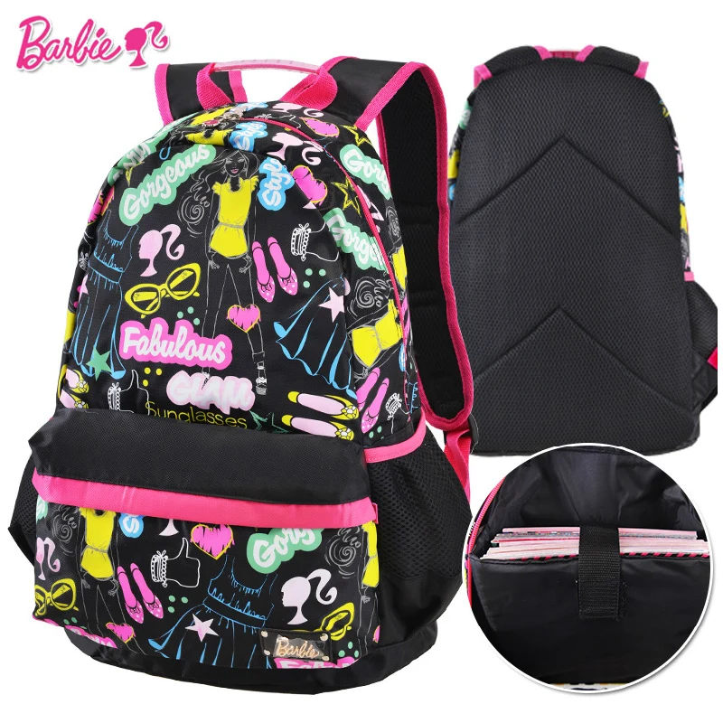 Barbie Cartoon Student Children Elementary High School Bag Books Barbie Cartoon Student Children Elementary High School Bag Books Shoulder Casual Backpack Portfolio For Grisl Class Grade 4 6 On Aliexpress Alibaba
