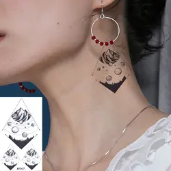 VANKIRS маленькая планета реалистичные водонепроницаемые наклейки на руку для ушей татуировки на руку для женщин Временные татуировки на