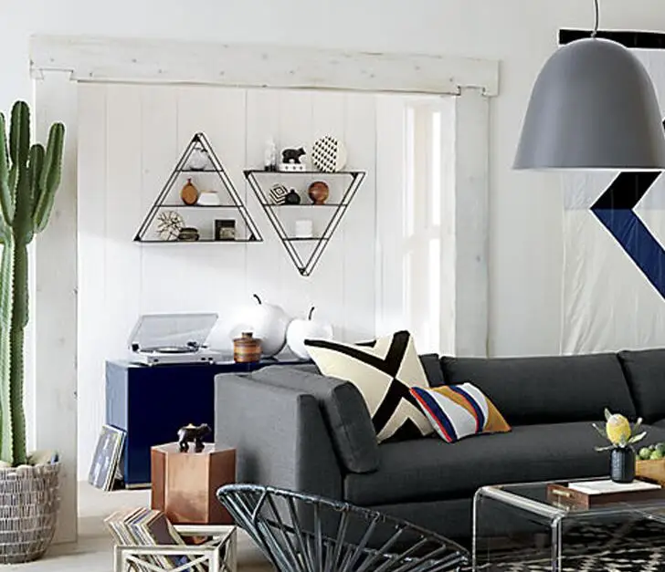 On the wall shelf. Iron art living room a word partition shelf wall hanging wall bookshelf..081