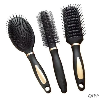 

3 Types Massage Oval Hair Comb Round Rectangle Brush Anti Static Detangling Air Cushion Bristle SPA Hairdressing Styling Tool