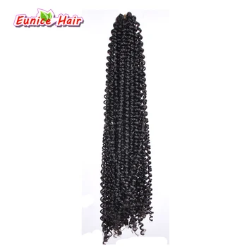 

Eunice Hair Blonde Freetress Crochet Braiding Hair Water Wave 18 Inch Kanekalon Synthetic Crochet Braids Curly Hair Extensions