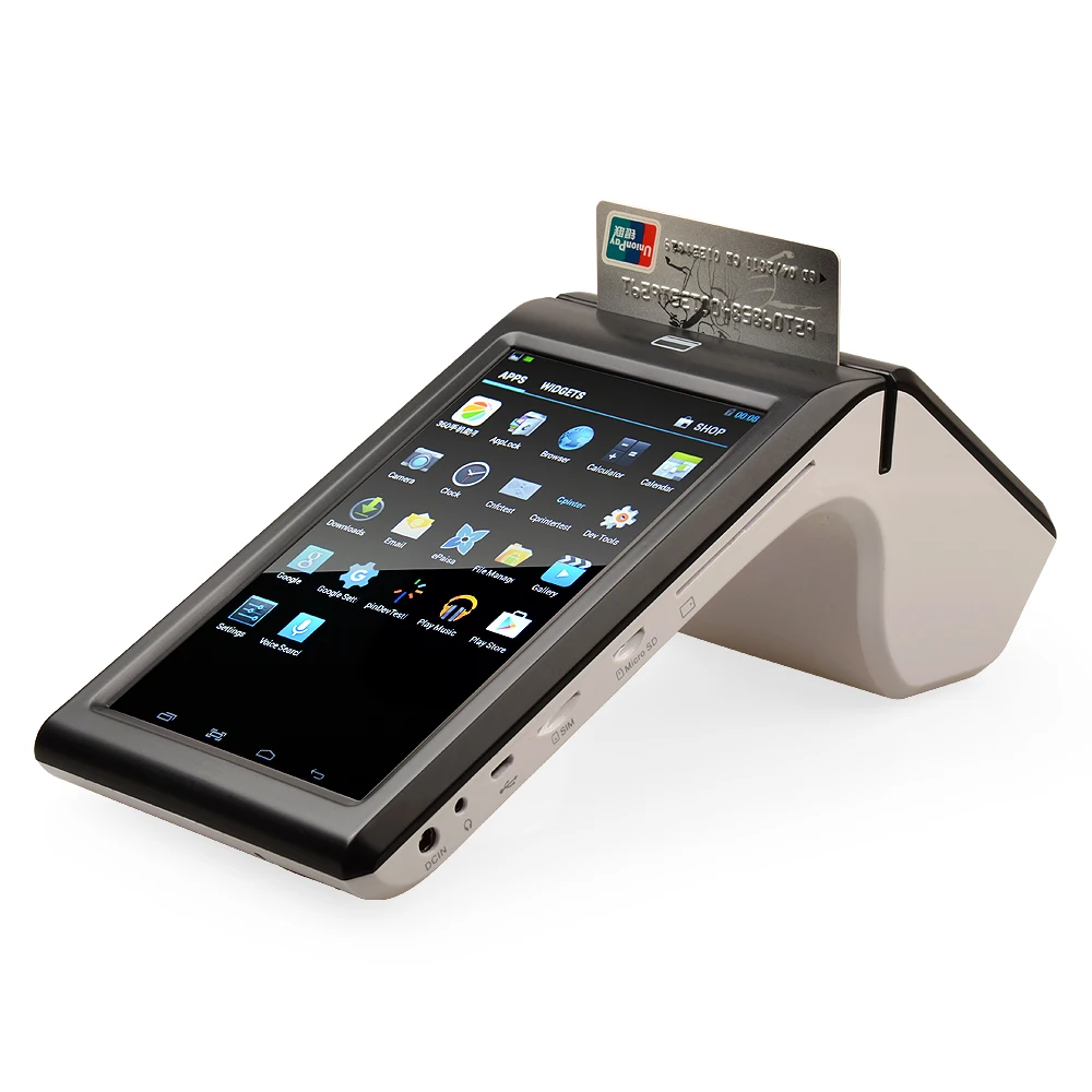 All-in-one pos terminal with printer NFC Magcard smart card/WCDMA/1D barcode scanner/wifi bluetooth/ Android 4.2 TS-7002 | Компьютеры и