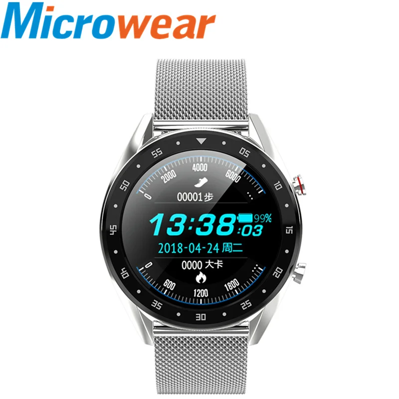 

L7 Smart Watch Men IP68 Waterproof MTK2502 Color screen Wristwatch ECG Blood Pressure Heart Rate Monitor 2019 Smartwatch Hombre