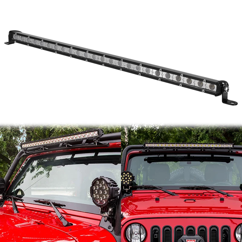 

Spot Beam Car Accessory 12v 72w Super Slim Led Light Bar 26" For Offroad 4x4 Truck ATV SUV 1PCS