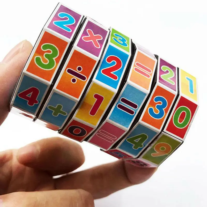 

Magic Cubes Rubiks Toy for Kids Educational Learning Teaching Math Intelligence Developmental Cube Puzzle Toy Gift