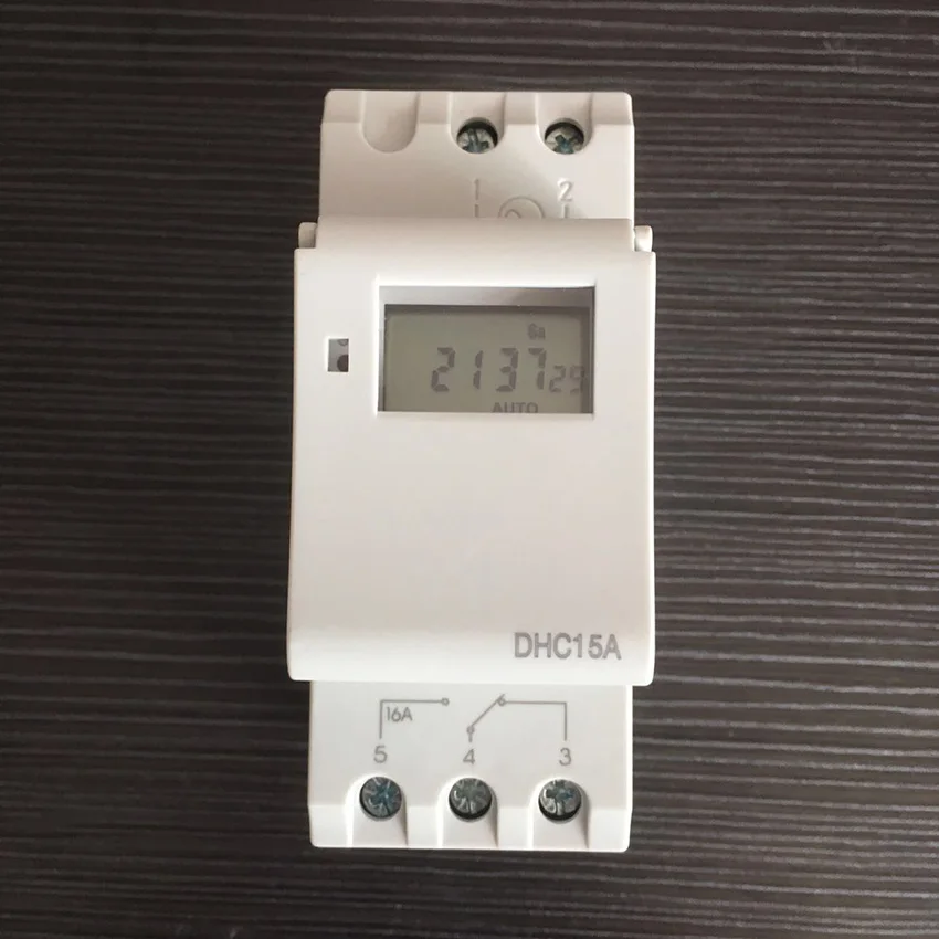 Interruptor programador reloj horario digital - DHC-15 AHC15A, ADAJUSA