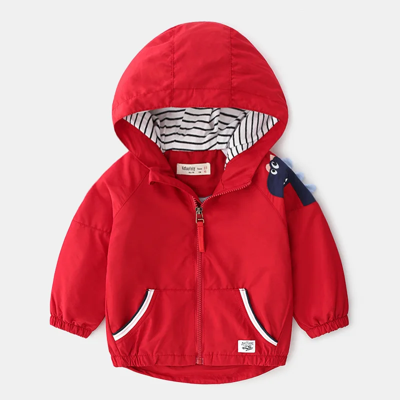 Baby boy куртка пальто на весну новорожденного Baby Boy девочек мультфильм плащи одежда топы с капюшоном ветровка верхняя одежда пальто