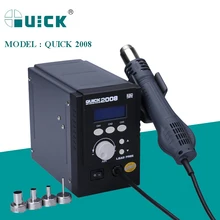 Station de soudage à Air chaud sans plomb, rapide 2008 110V/220V, 700W ESD, pistolet à chaleur sûr, soudage BGA, machine de travail cms, outils