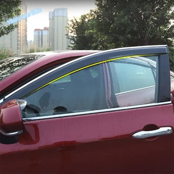 

Lapetus Auto Styling Window Visors Awnings Wind Rain Deflector Visor Guard Vent Cover Trim 6 Pcs Fit For Toyota Avalon 2019 2020