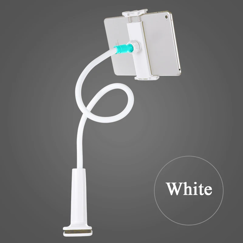 KISSCASE Настольный держатель для мобильного телефона для iPhone 11, Гибкая 360 подставка для мобильного телефона, универсальная подставка для планшета для iPad - Цвет: White