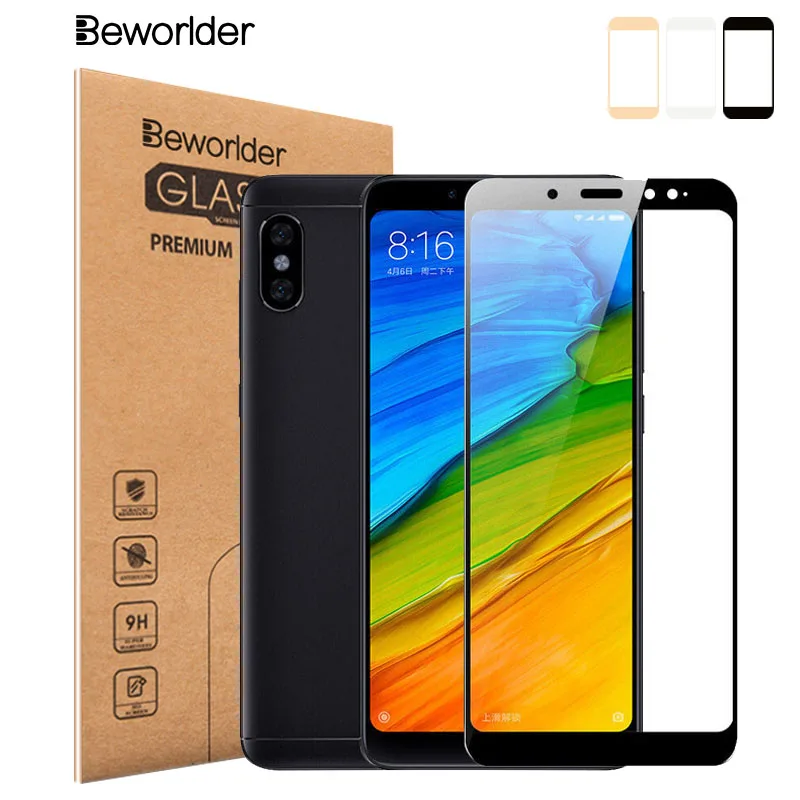 Закаленное стекло для Xiaomi Redmi Note 5 Pro Plus полное покрытие Защитная пленка экрана