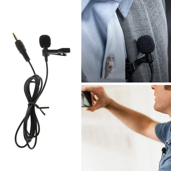 

OPEN-SMART Clip-On Style Omnidirectional Condenser Wired Microphone For Laptop PC Smart Phone