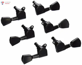 

6pcs 3L3R Guitar Tuning Pegs Machine Head Tuners Black replacement
