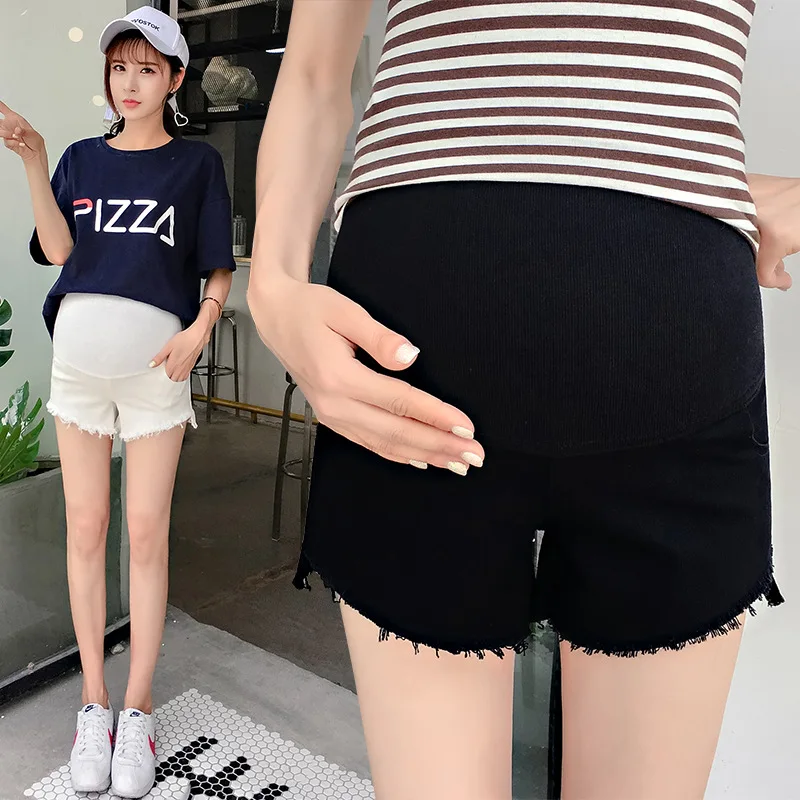 Maternity Pants Pregnancy Shorts Pocket Summer Maternity Clothing