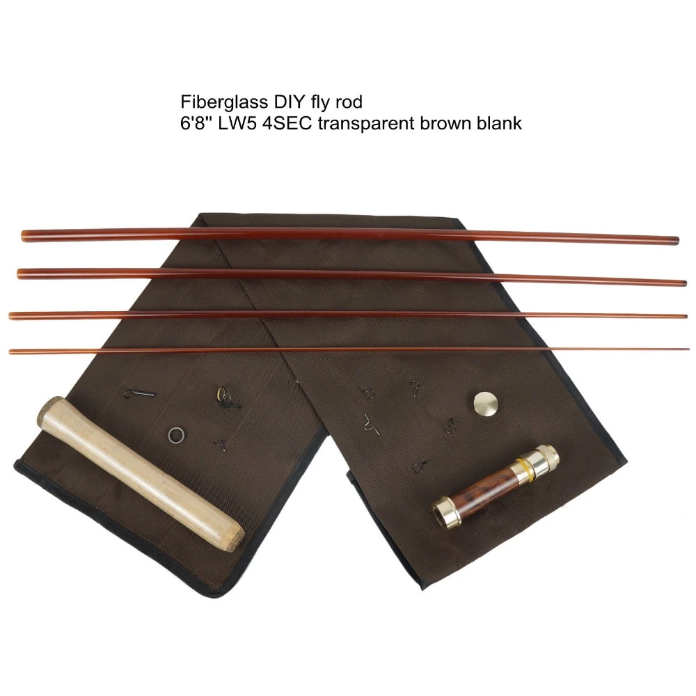 Aventik Mf Fiberglass Fly Rod Blank Rod Building 6'8'' Lw5 Transparent Clear Color Fly Fishing