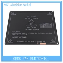 НОВЫЙ Последний Очаг Инновационные Алюминиевые 12 В & 24 В heatbed MK3 для 3d-принтер 220*220*3 мм с Радиан угла 3D0124