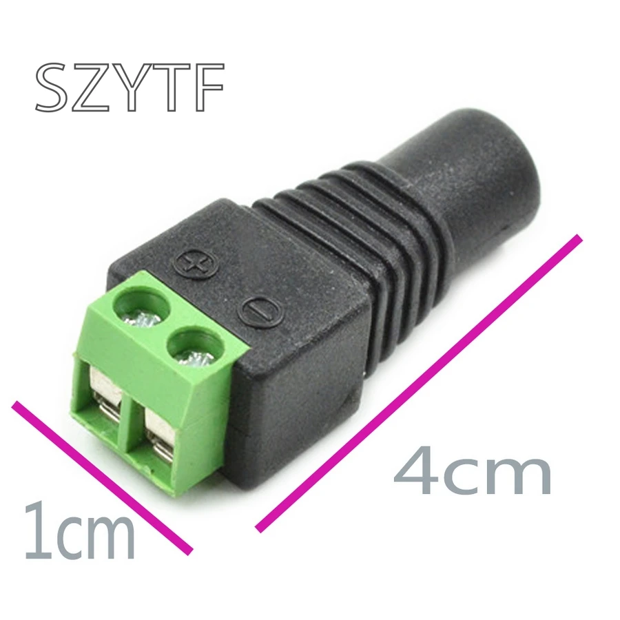 Мужской Женский 2 1x5 5 мм DC разъем питания Jack адаптер провода Разъем для CCTV|connector