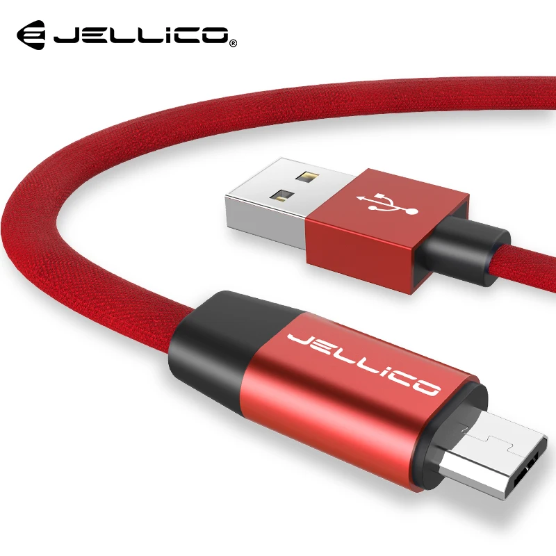 Jellico Micro USB Cable 2A Fast Data Sync Charging Cable For Samsung Huawei Xiaomi LG Andriod Micro USB Mobile Phone Cables