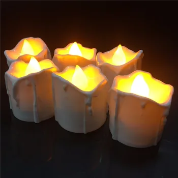 

Pack of 12 LED Tea Light Candles Householed vela led Battery-Powered Flameless Candles Church and Home Decor and Lighting