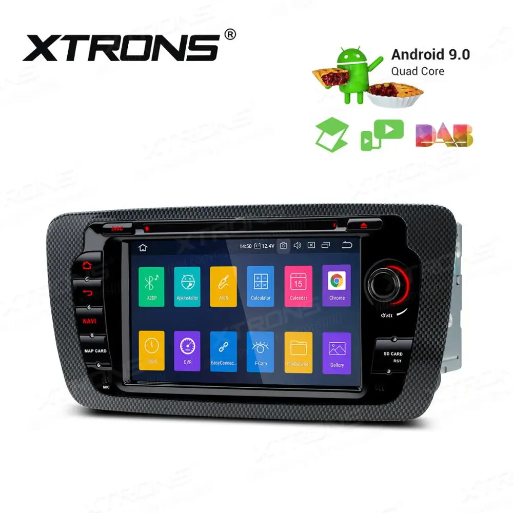 Perfect 7" Android 9.0 Pie OS Car DVD Multimedia Navigation GPS Radio for Seat Ibiza MK4 / 6J 2009-2013 with Dual Zone Function Support 5