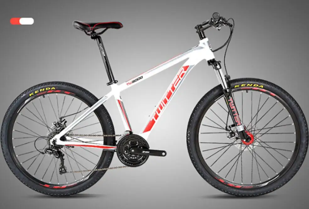 white red TWITTER 26 дюймов 21 скорость горный велосипед двойные дисковые тормоза MTB велосипед студенческий велосипед - Цвет: white red