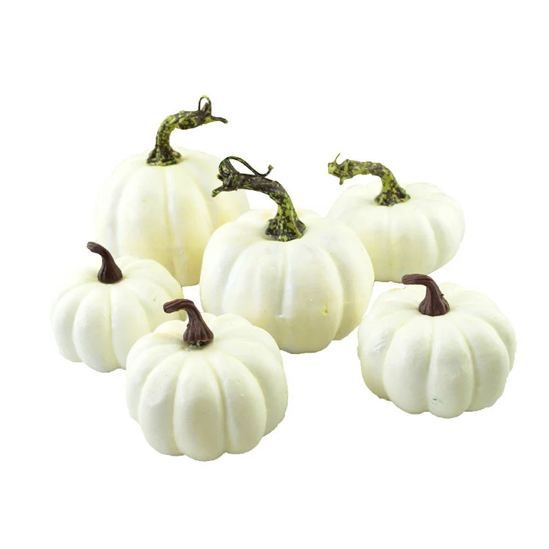 1 упаковка осенние украшения искусственные тыквы поддельные тыквы для кухонное украшение для дома Хэллоуин благодарения маленькие тыквенные наборы