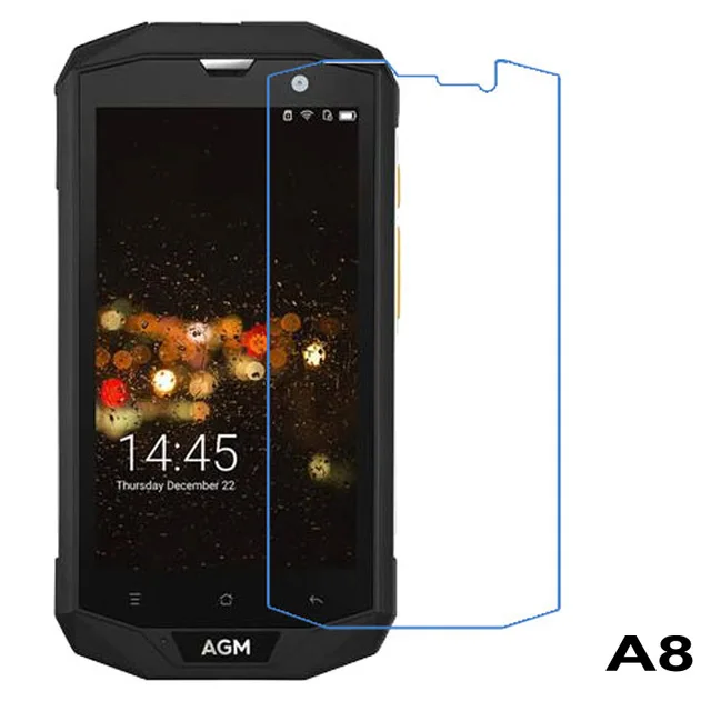 

For AGM A8 ip68 Tempered Glass Ultra-thin 9H Protective Film Explosion-proof For AGM A8 4G Smartphone Toughened Screen Protector