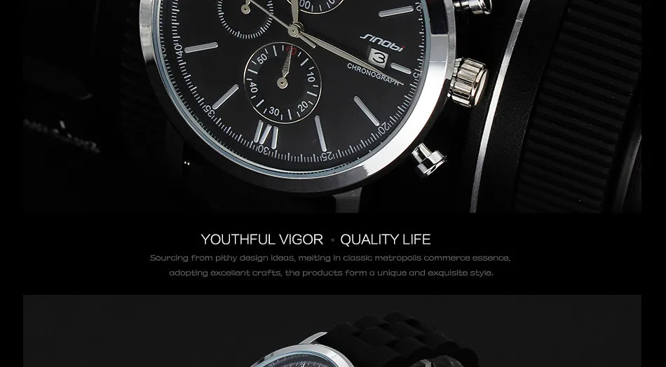 SINOBI спортивные мужские наручные часы с хронографом Geneva кварцевые часы для верховой езды James Bond 007 Montre Homme Furious