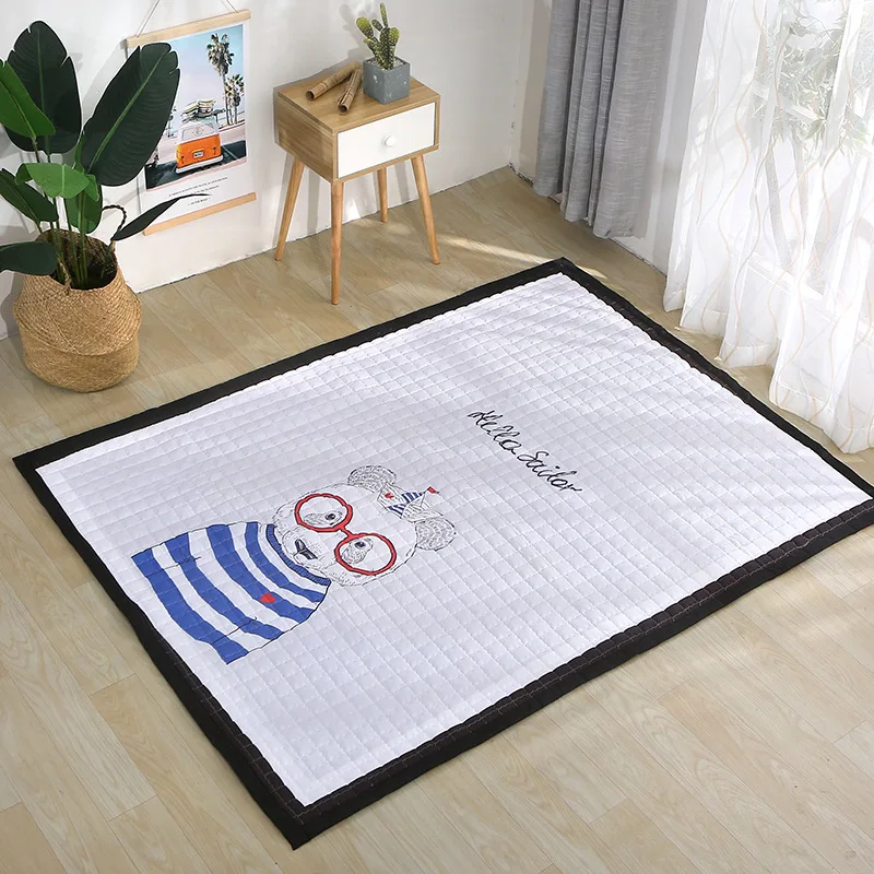 Tapetes de Jogo do Bebê Decoração para Casa Animais Veados Elefante Raposa Urso Girafa Anti-skid Cobertor Crianças Tapete Estilo Nórdico Quarto Foto Adereços 19 tapetes de jogo do bebê cobertor crianças