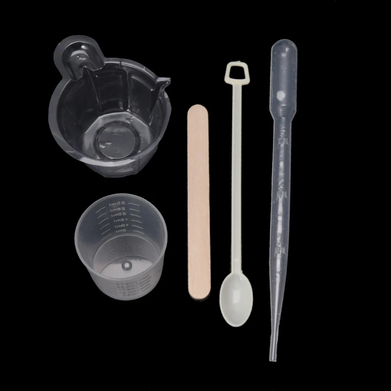 DIY формы для эпоксидной смолы ювелирных изделий набор инструментов с мешалками капельницы ложки чашки