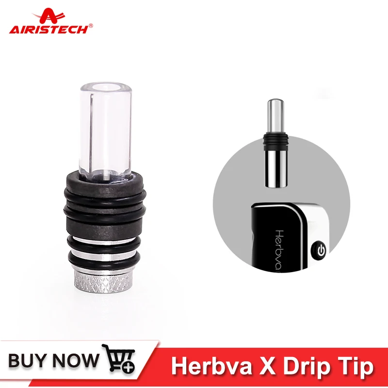 Оригинальный veeape AIRISTECH Herbva X стеклянный мундштук противоожоговый дизайн дрип-тип