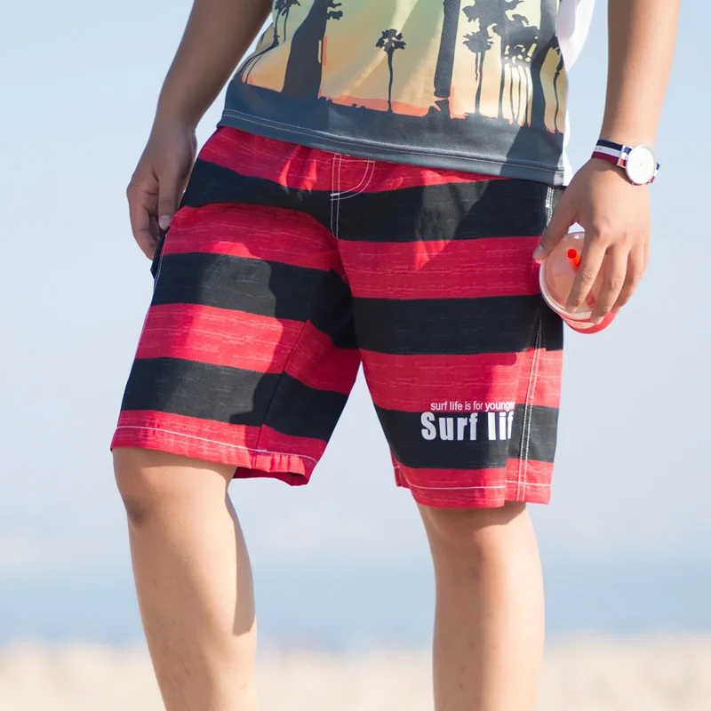 Летние шорты для сёрфинга пляжные шорты мужские полосатые удобные мужские пляжные шорты мужские шорты для плавания пляжная одежда шорты для улицы и занятий спортом