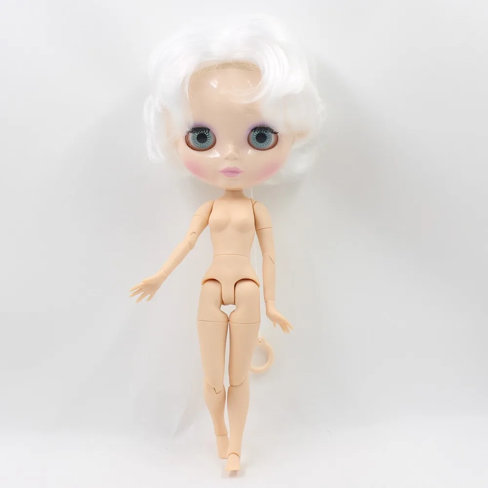 Ледяная кукла DBS Blyth licca 70BL136 шарнирное тело wihte короткие волосы блестящее лицо bjd