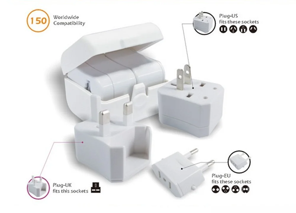Универсальный дорожный блок питания с переходником бытовые вилки США/AU/EU/UK заграничные гаджеты