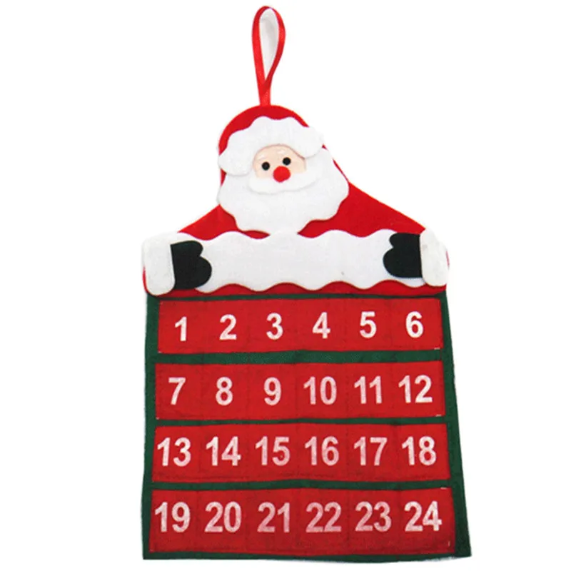 

Special PRICE Xmas Fabric Archee Merry Christmas Santa Xmas Advent Countdown Calendar New