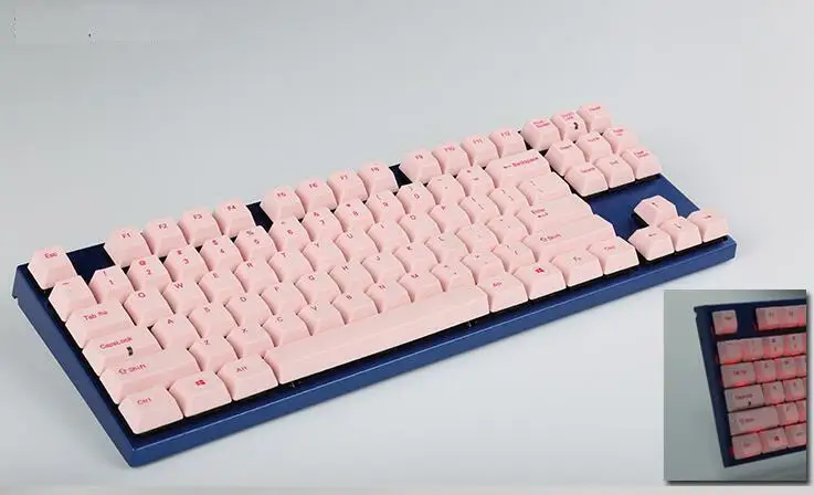 

DHL Varmilo VA87M Mechanical Gaming Keyboard Blue Case 1.3mm Pink Keycap Orange Backlit Antighosting Cherry MX Switches