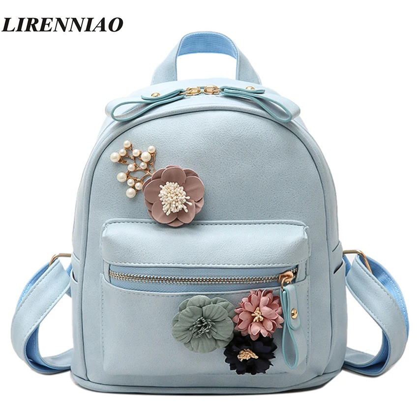 Hot Sale Flowers Backpack Fresh Style Backpacks For Teenage Girls School Bags 2017 New Floral Women