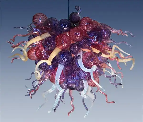 Elegant Colored Glass Chandelier Bed Room Lights Hot Sale Modern Incandescent Luminaire Lighting | Лампы и освещение
