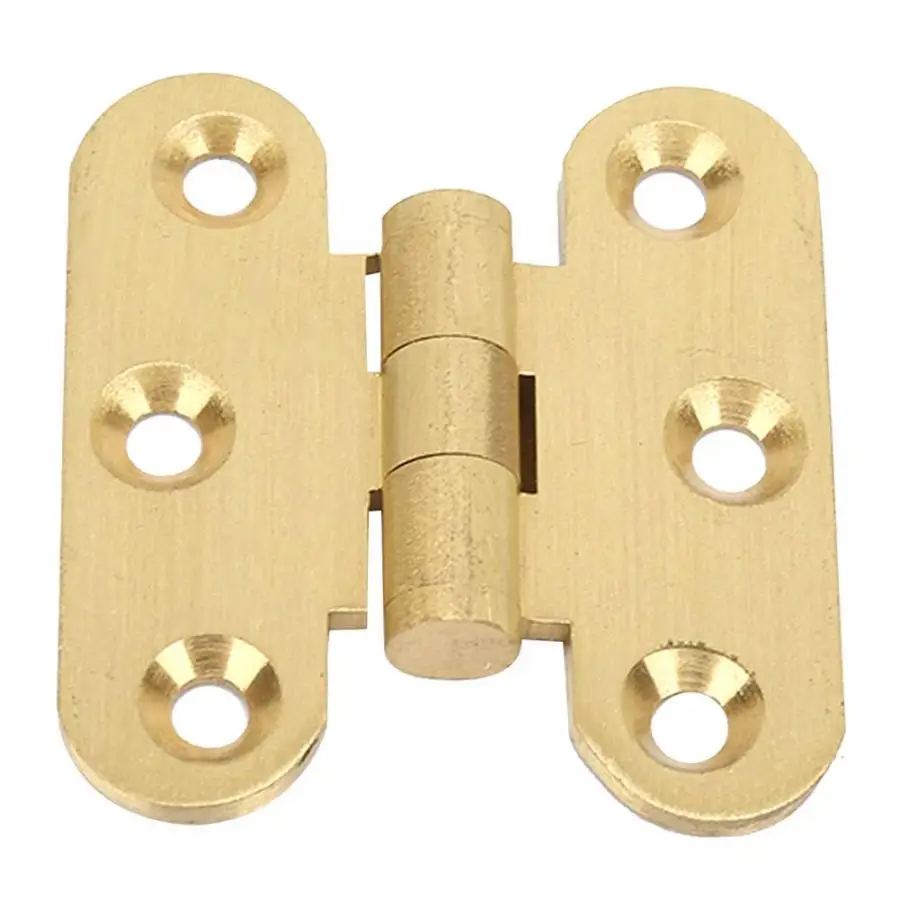 2pcs H Type Brass Hinge Cabinet Door Home Furniture Decoration