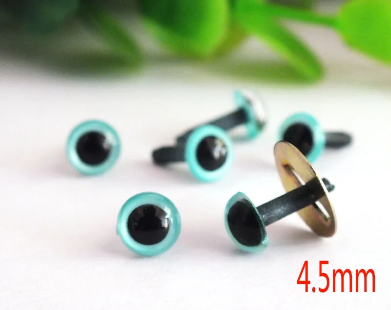

60pcs/lot 4.5mm pearl blue color Animal eyes--safety colorfull toy eyes