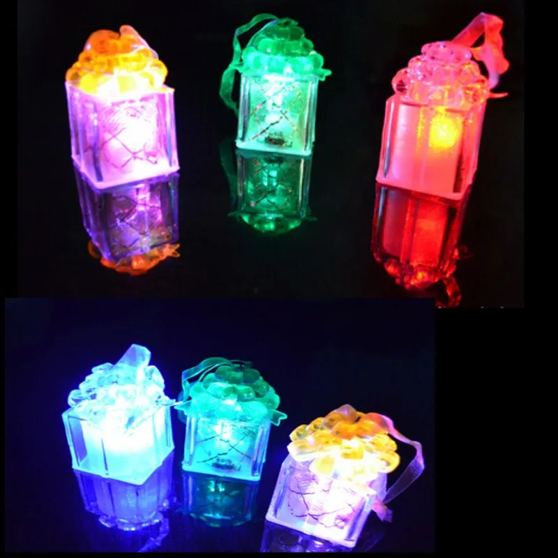 Freeshipping led Christmas tree box light glow gift box for Christmas
