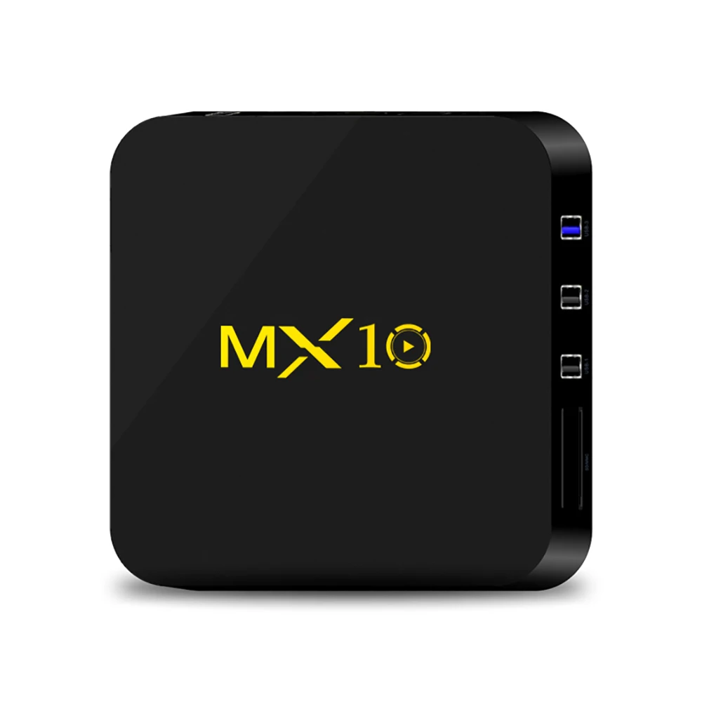 MX10 4 Гб ОЗУ 64 Гб ПЗУ Лучший Android 8,1 ТВ приставка RK3328 Четырехъядерный 4K HDR медиаплеер 2,4G wifi смарт-приставка vs X96 Mini