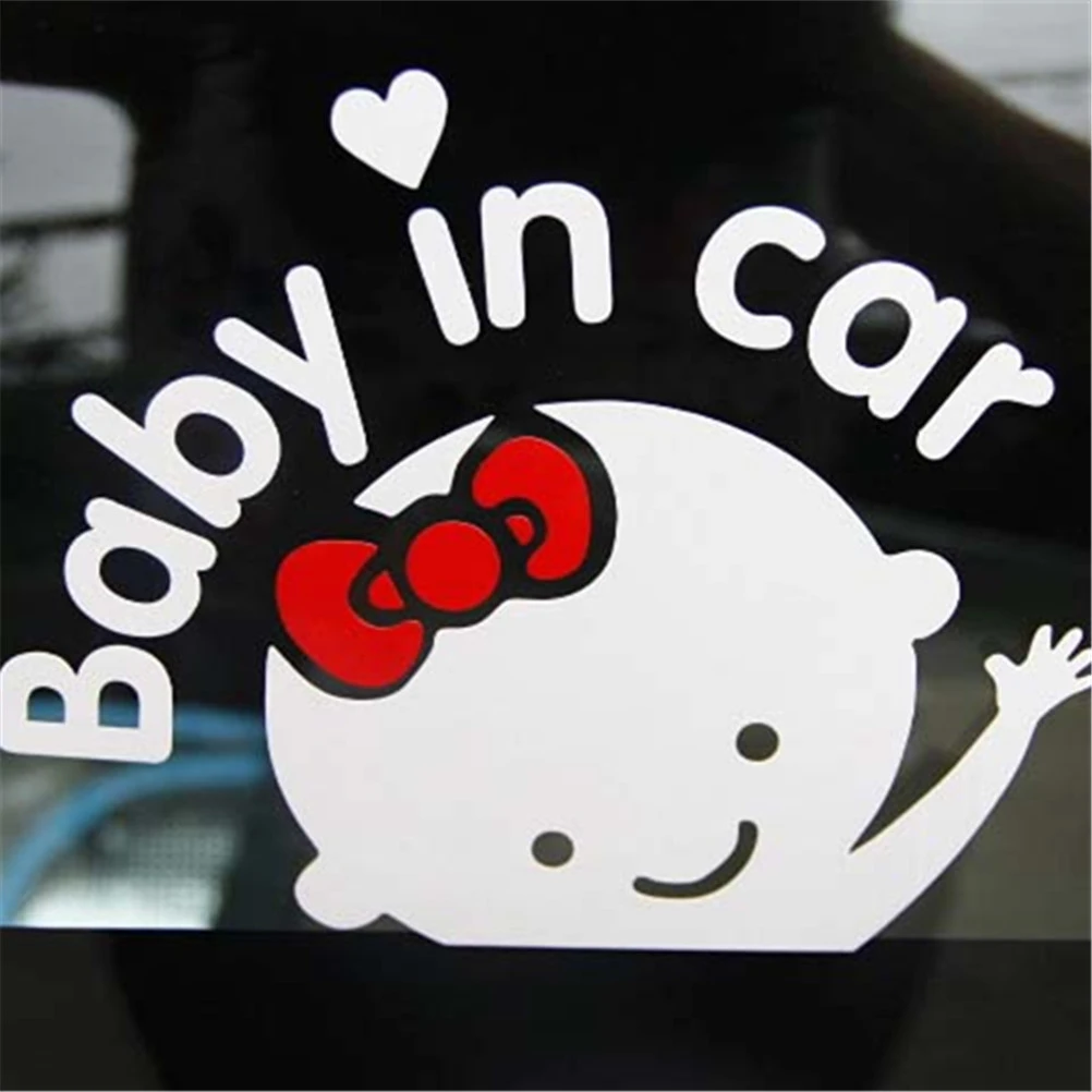 車のステッカーかわいい漫画反射スタイリング ボーイ ガール 車温暖化ステッカーデカール Car Sticker In Carcar Sticker Baby Aliexpress