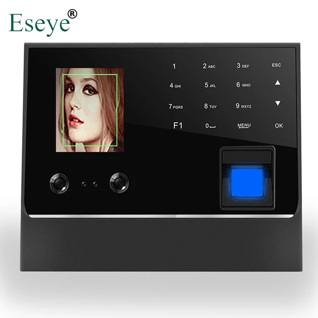 $ Biometric Face & Fingerprint Time Attendance System Clock Recorder Employee Recognition Digital Electronic Reader Machine TCP/IP