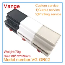 2 шт./лот черный цвет avilable инъекция форма для литья ABS пластиковые корпусы для устройств 88*72*59 мм для терминалов блок распределительная коробка