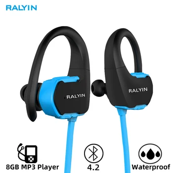 

Ralyin bluetooth wireless headphone 8GB waterproof sport bluetooth headset bluetooth wireless earphone microphone for xiaomi